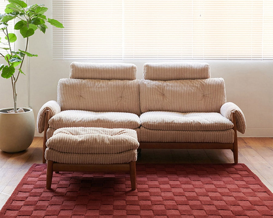 MADEIRA OTTOMAN AC07-BE Madeira Ottoman Corduroy