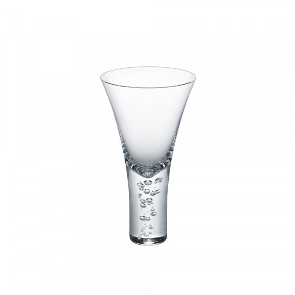 Three kinds of bubbles, mysterious rising bubbles, wine cocktail glass