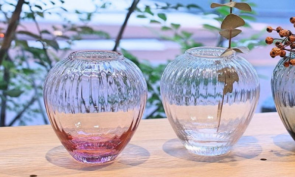 ボタン フラワーベース バイオレットモール