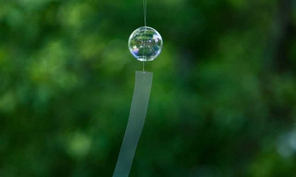 Rainbow colored wind chime S