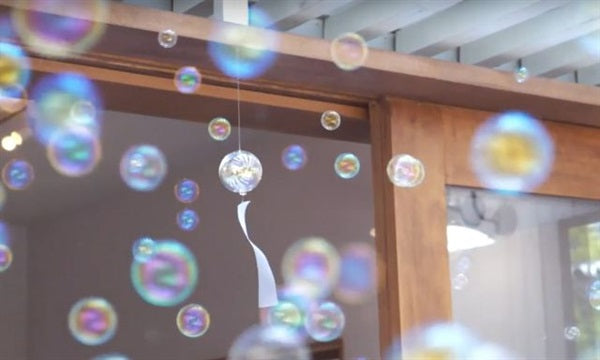 Rainbow colored wind chime M