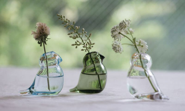 Bird single flower vase