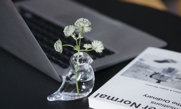 Bird single flower vase