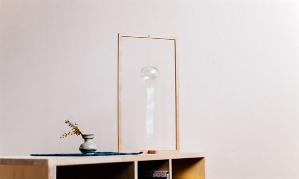 Rainbow Wind Chime Wooden Frame with Paper Bag