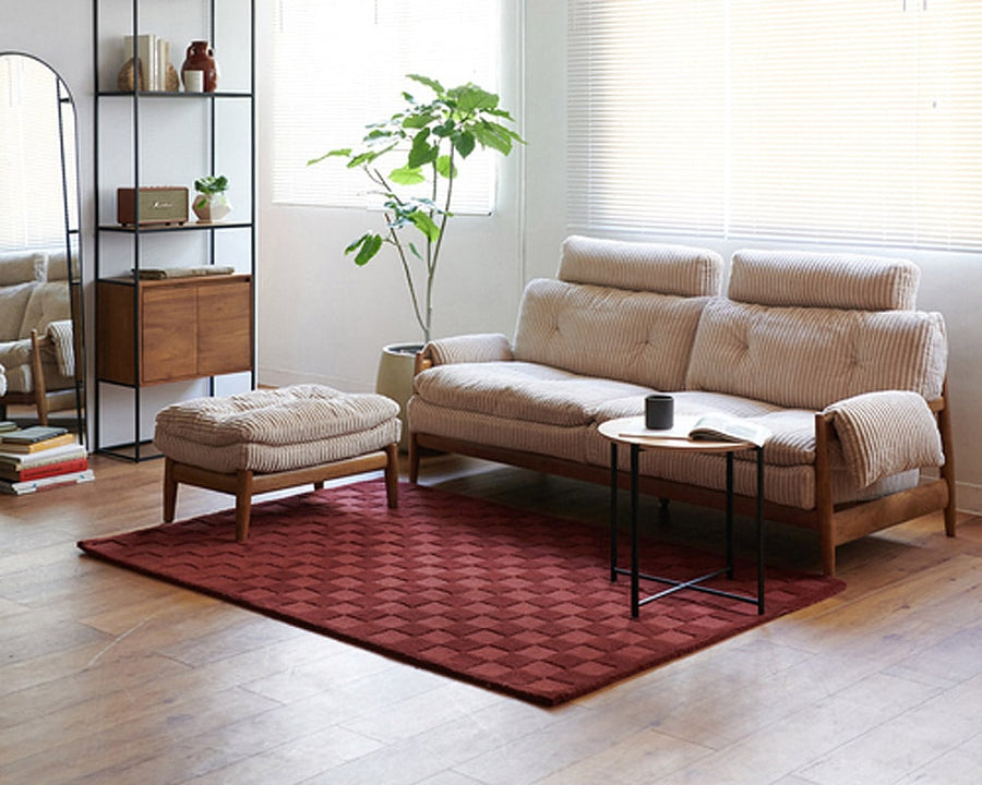 MADEIRA OTTOMAN AC07-BE Madeira Ottoman Corduroy