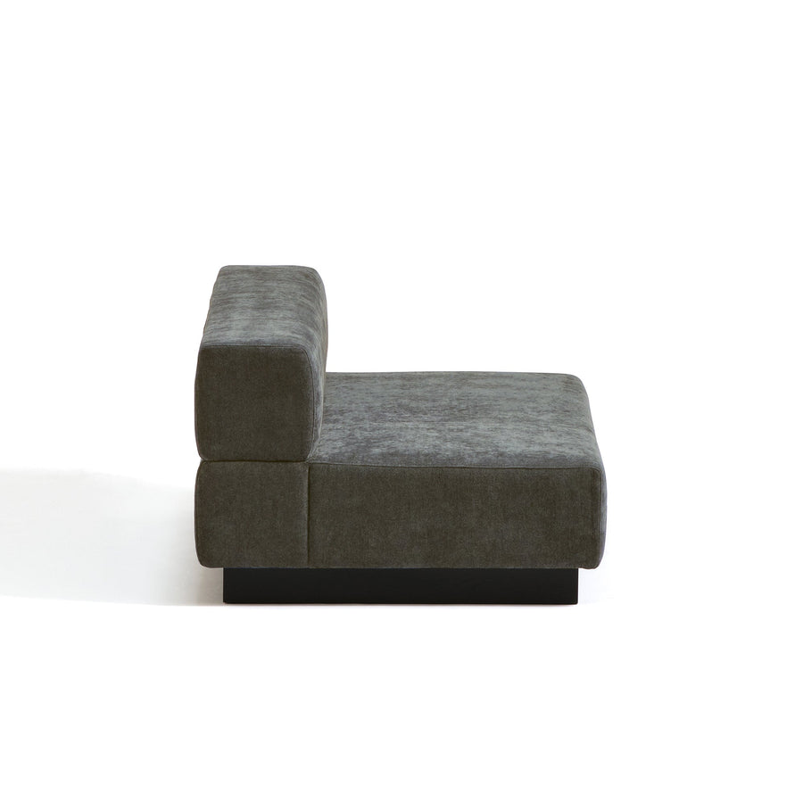 Giorno Armless Sofa 2S Dark Gray