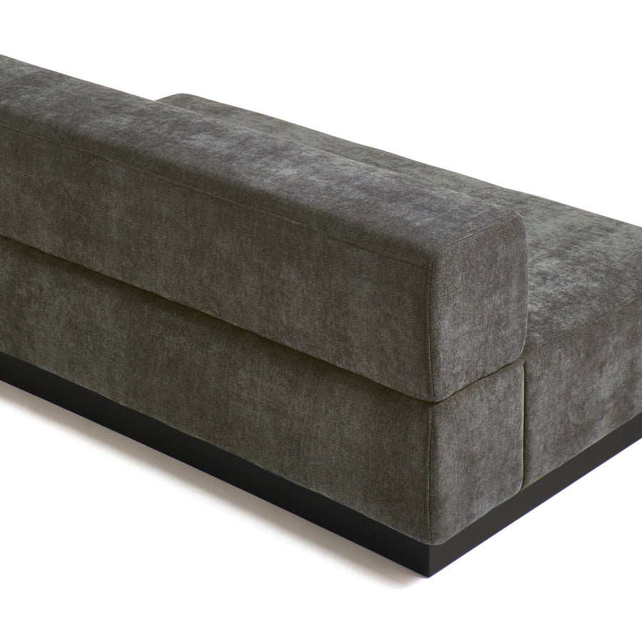 Giorno Armless Sofa 2S Dark Gray