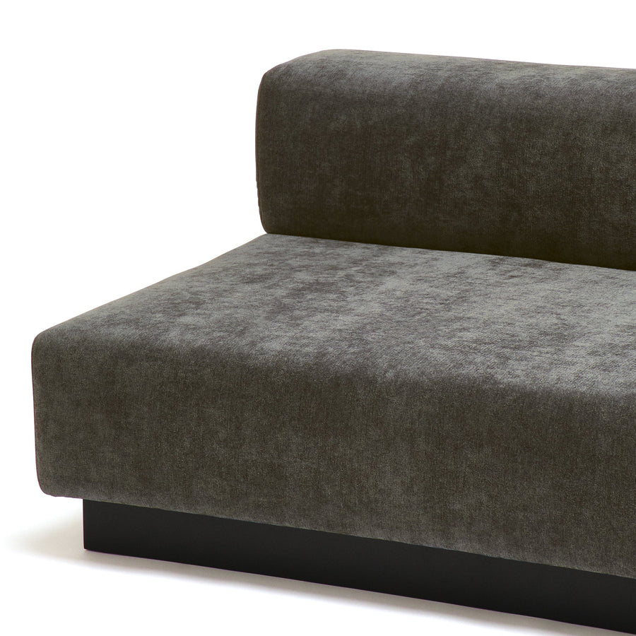 Giorno Armless Sofa 2S Dark Gray