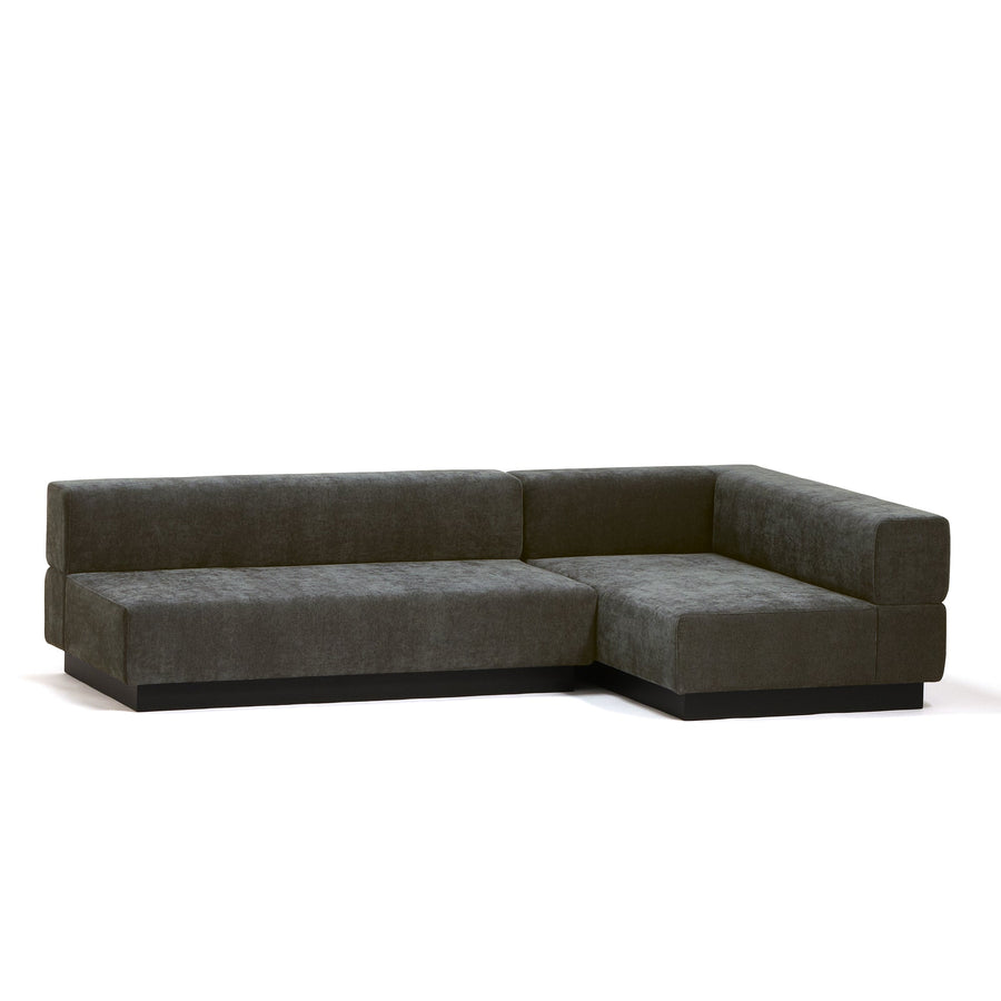 Giorno Armless Sofa 2S Dark Gray