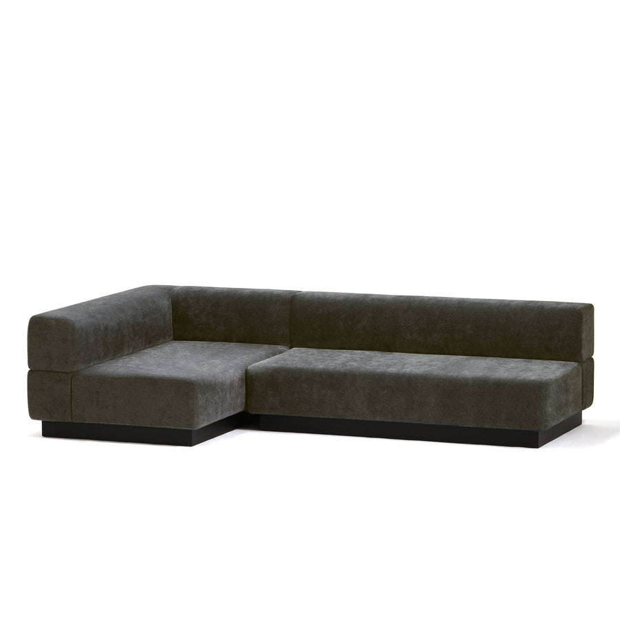 Giorno Armless Sofa 2S Dark Gray