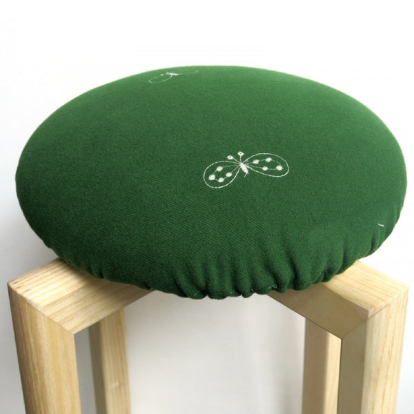 CHOUCHO Green Mushroom Stool Cover