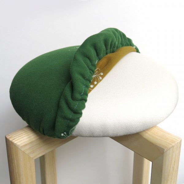 CHOUCHO Green Mushroom Stool Cover