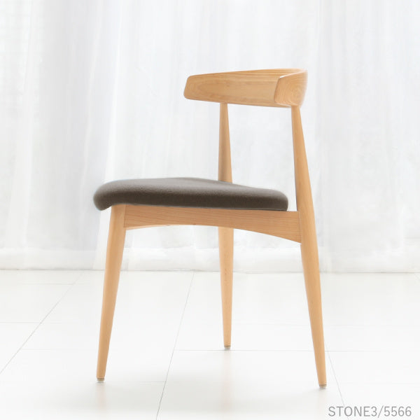 Tri-Leg Chair, Natural, Ultrasuede