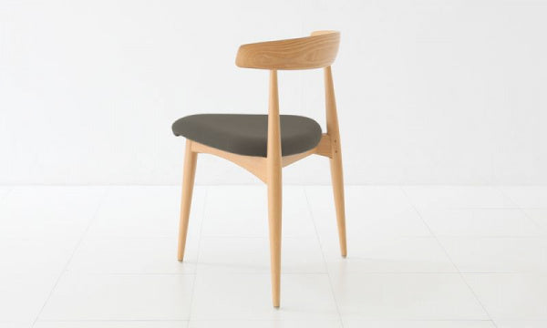 Tri-Leg Chair, Natural, Ultrasuede
