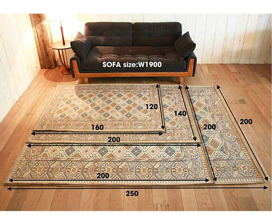 GRID RUG グリッドラグ 200×140cm