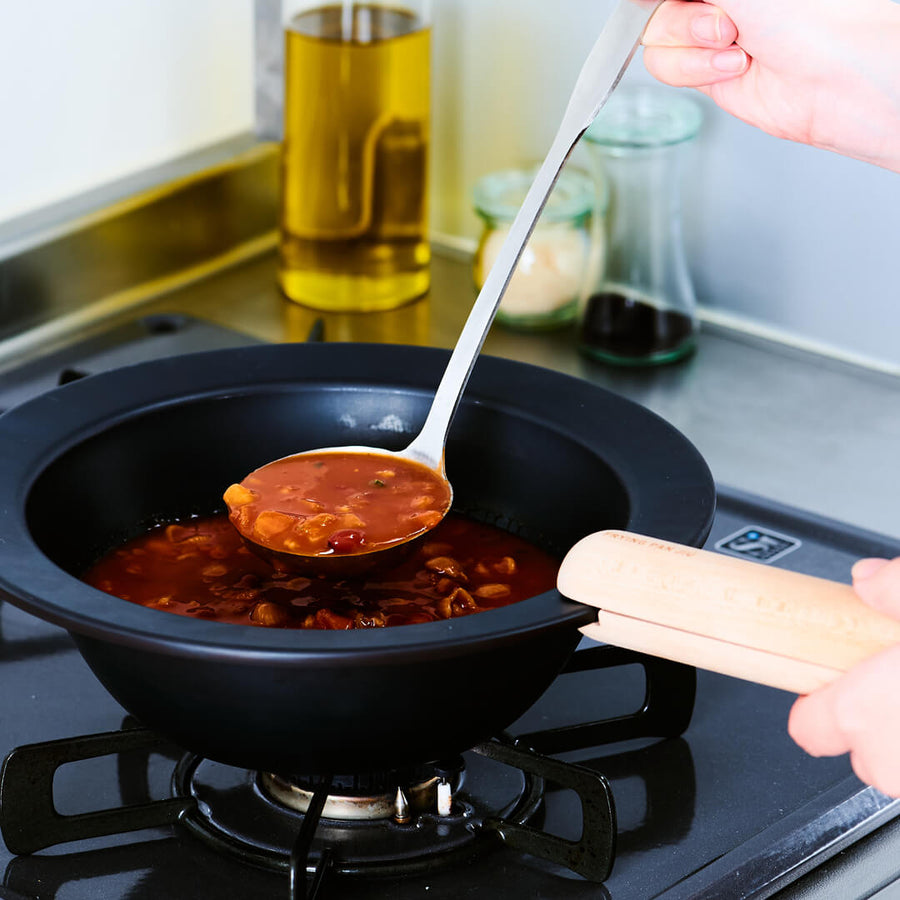 FRYING PAN JIU Ｍ 深型 ハンドルセット ウォルナット