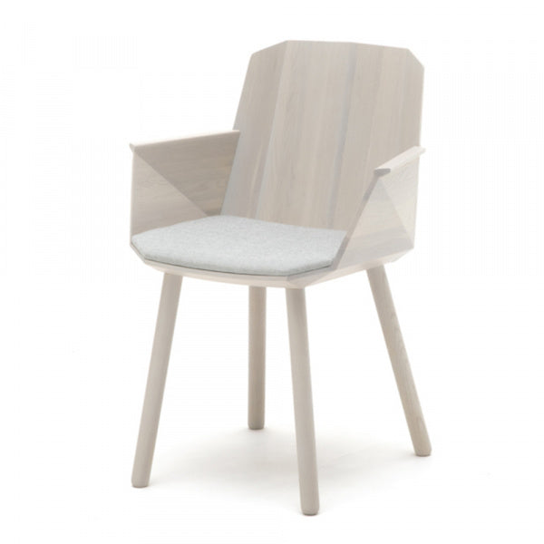 COLOUR WOOD Side Armchair, Grain Beige