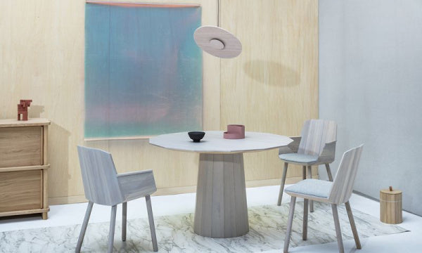 COLOUR WOOD Side Armchair, Grain Beige
