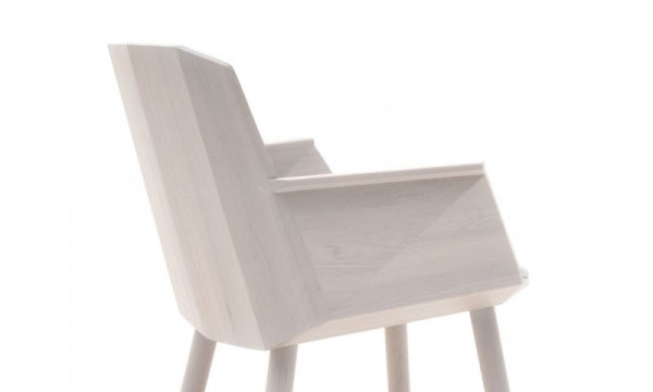 COLOUR WOOD Side Armchair, Grain Beige