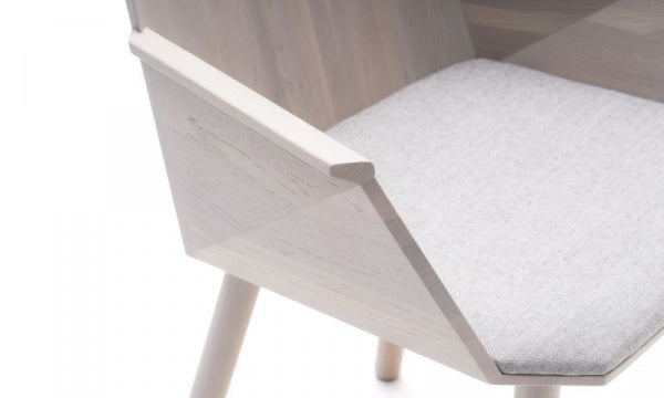 COLOUR WOOD Side Armchair, Grain Beige