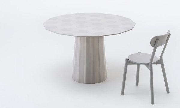 COLOUR WOOD DINING 120 GRAY DOT