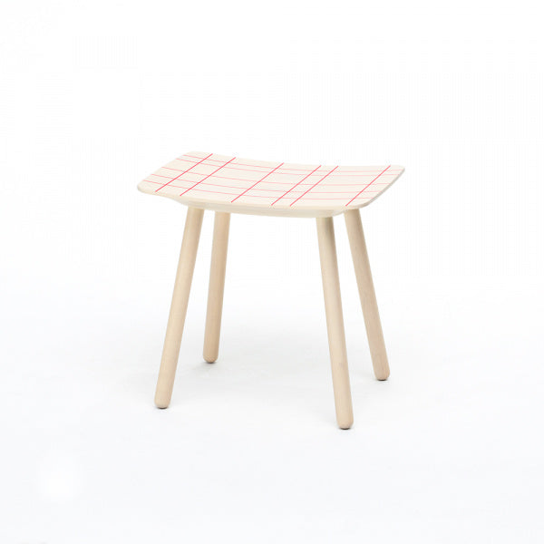 COLOUR STOOL ピンクグリッド