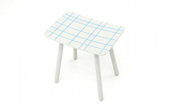 COLOUR STOOL ブルーグリッド