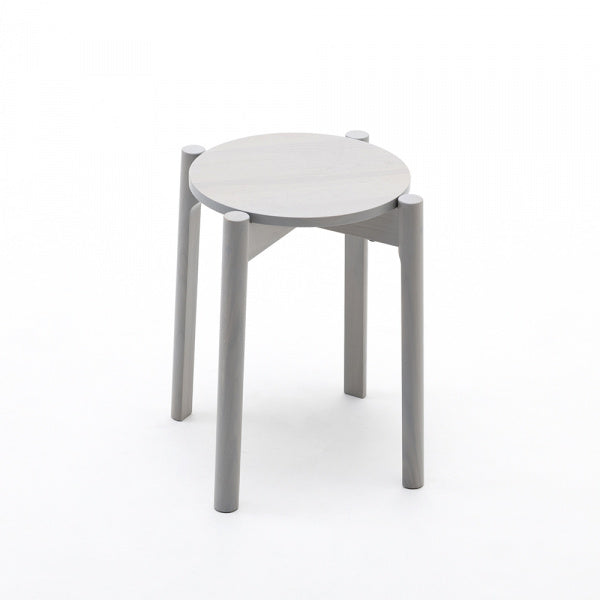 CASTOR STOOL Plus Grain Gray
