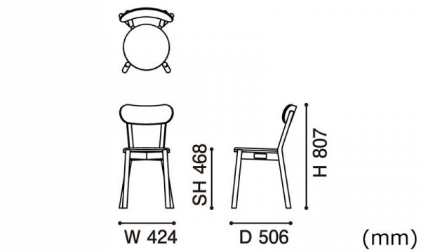 CASTOR CHAIR PAD ブラック