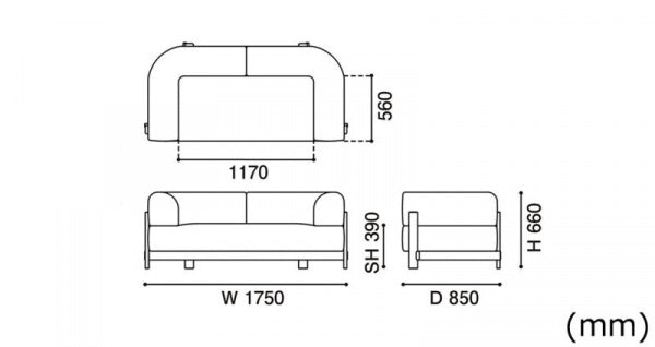 ELEPHANT SOFA 2人掛 ペールナチュラル