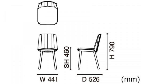 COLOUR WOOD Side Chair Pale Natural