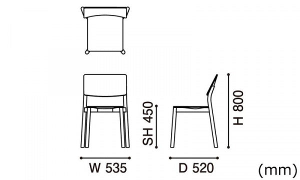 PANORAMA CHAIR Grain Gray