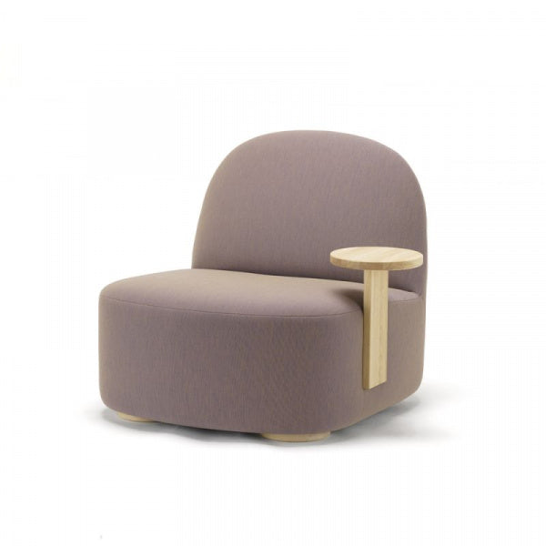 POLAR LOUNGE CHAIR L with side table, Uniform Melange