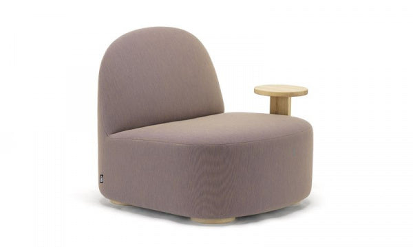 POLAR LOUNGE CHAIR L with side table, Uniform Melange