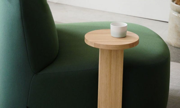 POLAR LOUNGE CHAIR L with side table, Uniform Melange