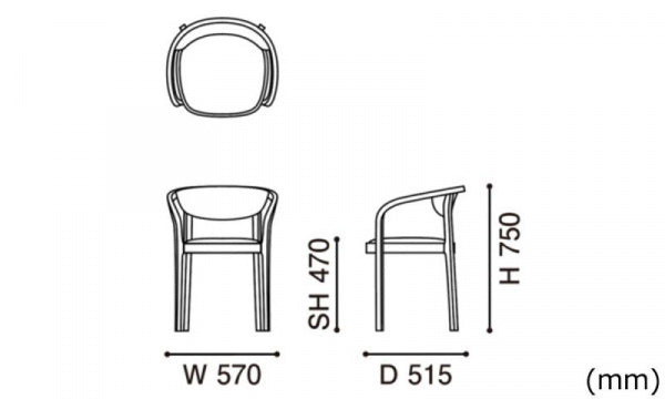 CHESA CHAIR PAD グレーグリーン Steelcut Trio 3 Green Mix