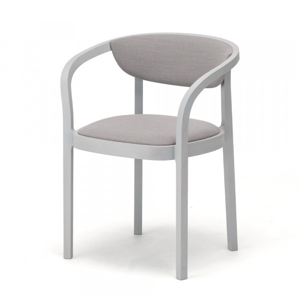 CHESA CHAIR PAD Grain Gray Steelcut Trio 3 Warm Gray