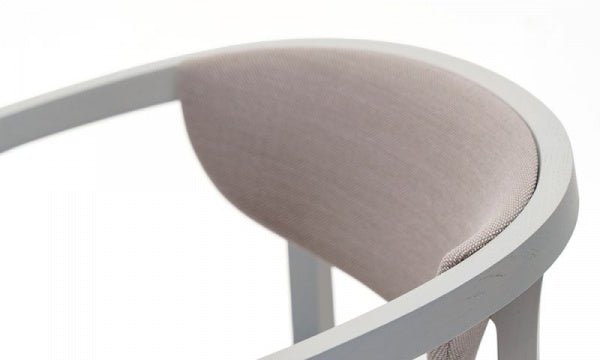 CHESA CHAIR PAD Grain Gray Steelcut Trio 3 Warm Gray