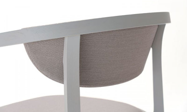 CHESA CHAIR PAD Grain Gray Steelcut Trio 3 Warm Gray
