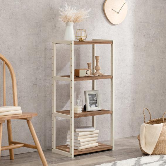 Open Rack 4 Tiers Wooden Display Rack Wood Products