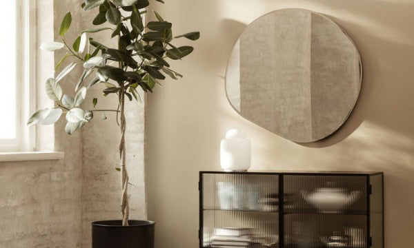 Pond Mirror XL Dark Chrome