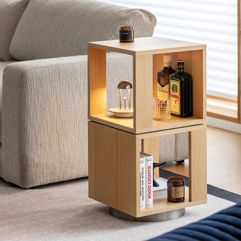 Swivel side table