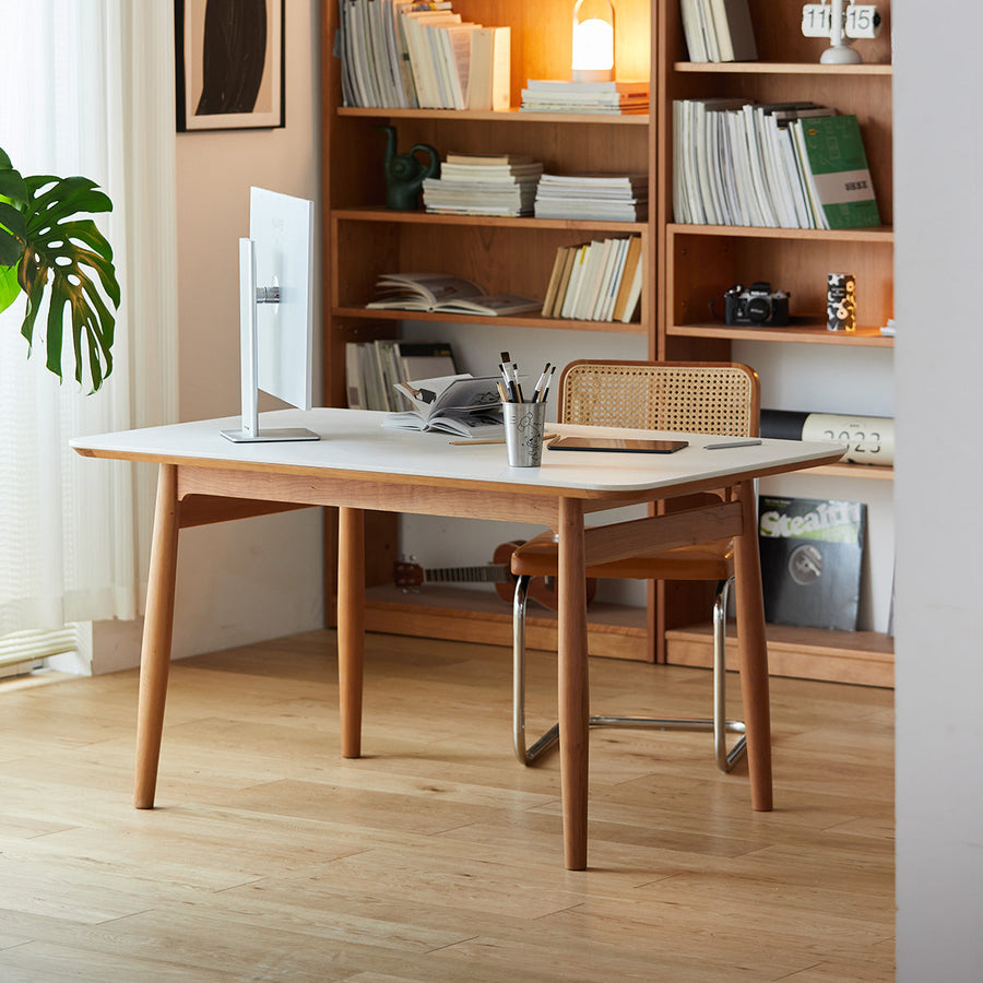 Luxury ceramic rounded corner dining table