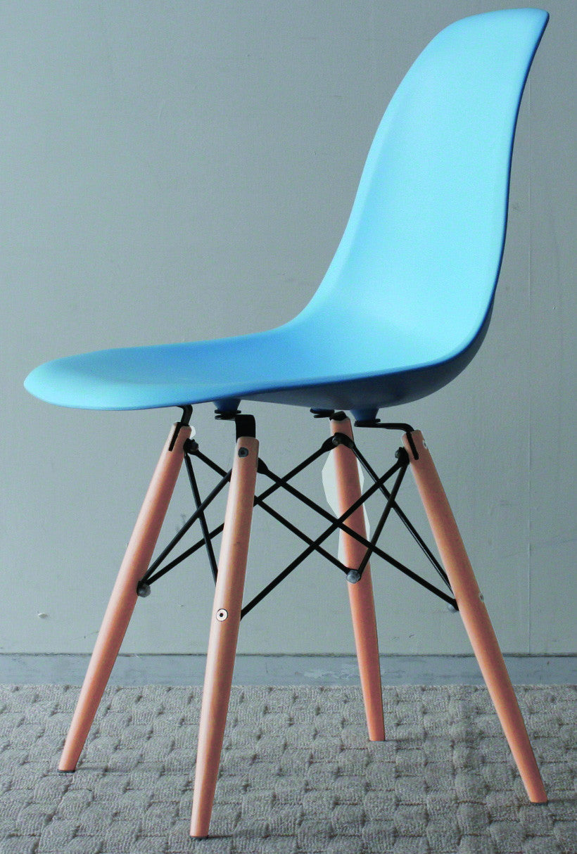 Modern shell side design wooden leg office chair