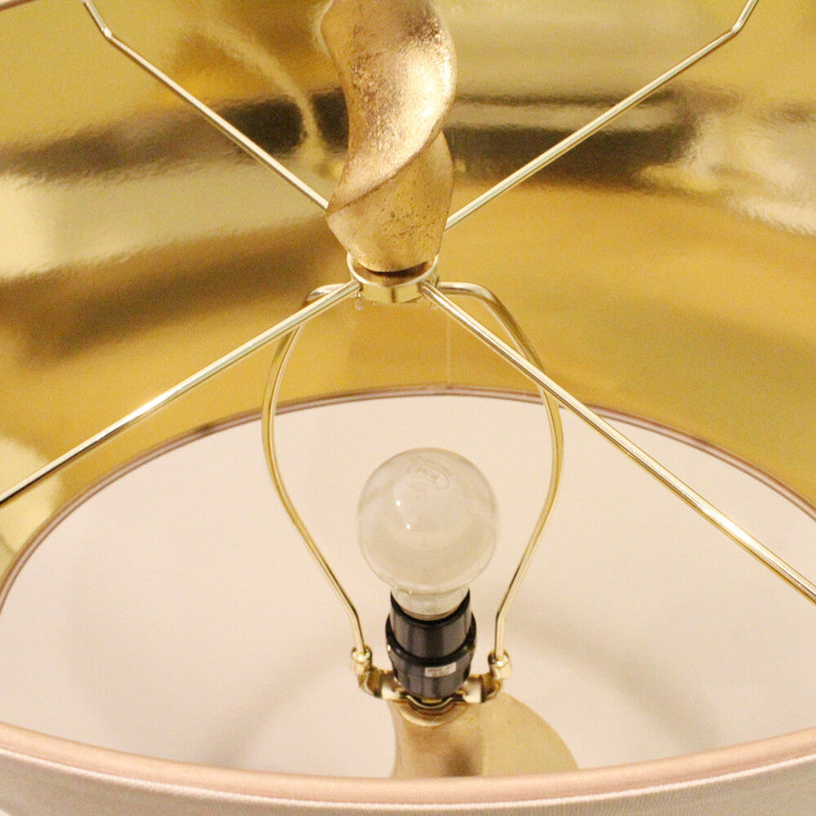 Luxury Gold Pillar Table Lamp