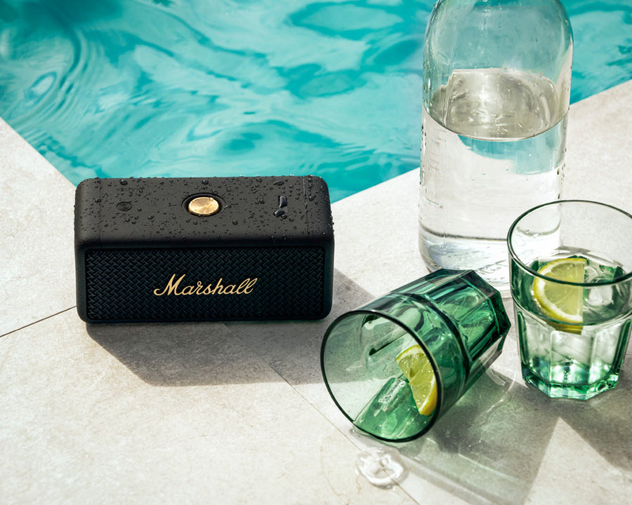 EmbertonⅡ Black and Brass Portable Speaker Emberton 2 Portable Speaker