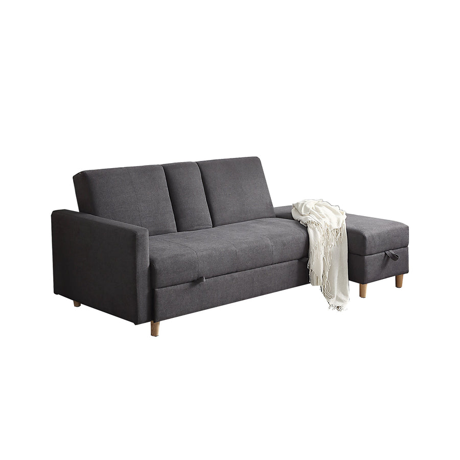 Multifunctional 3-seater sofa with storage