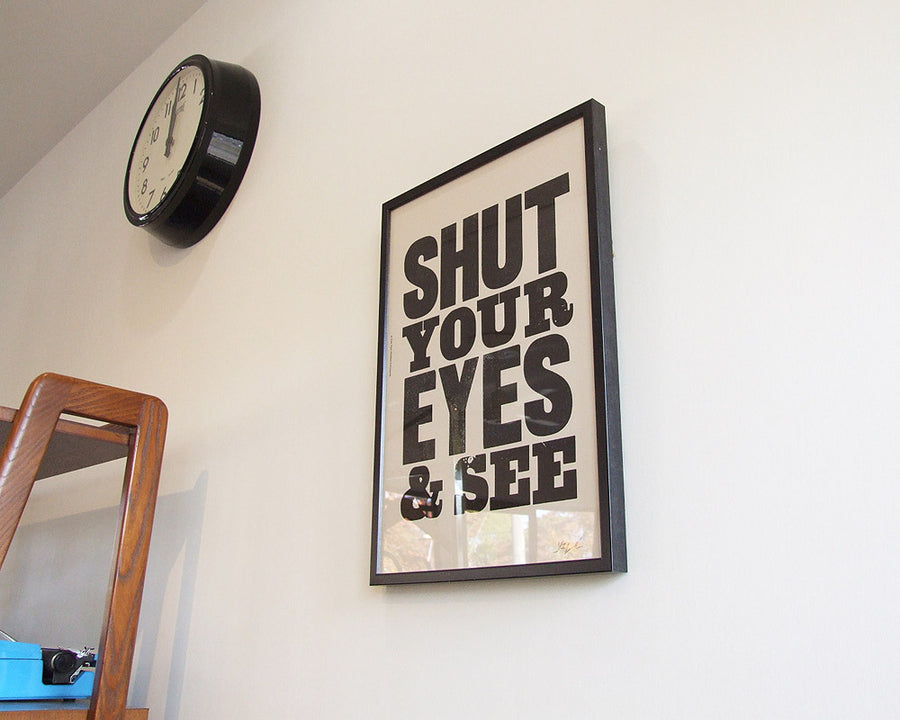 SHUT YOUR EYES POSTER シャットユアアイズ ポスター