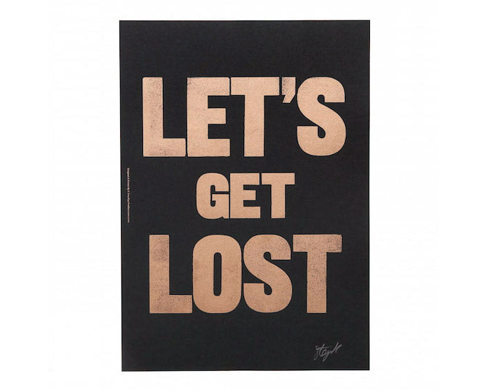 LET’S GET LOST POSTER レッツゲットロスト ポスター