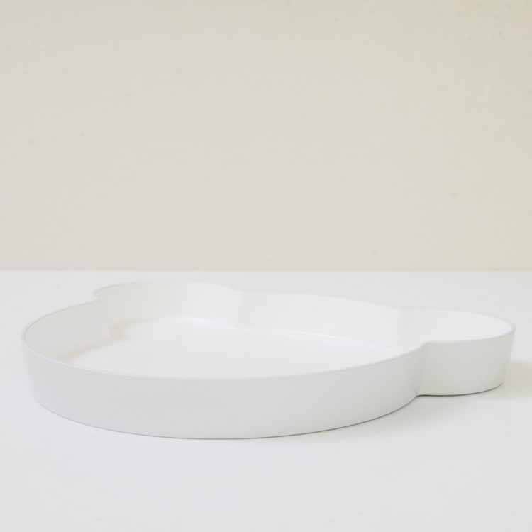 Kids Dish Plate Bear Gray